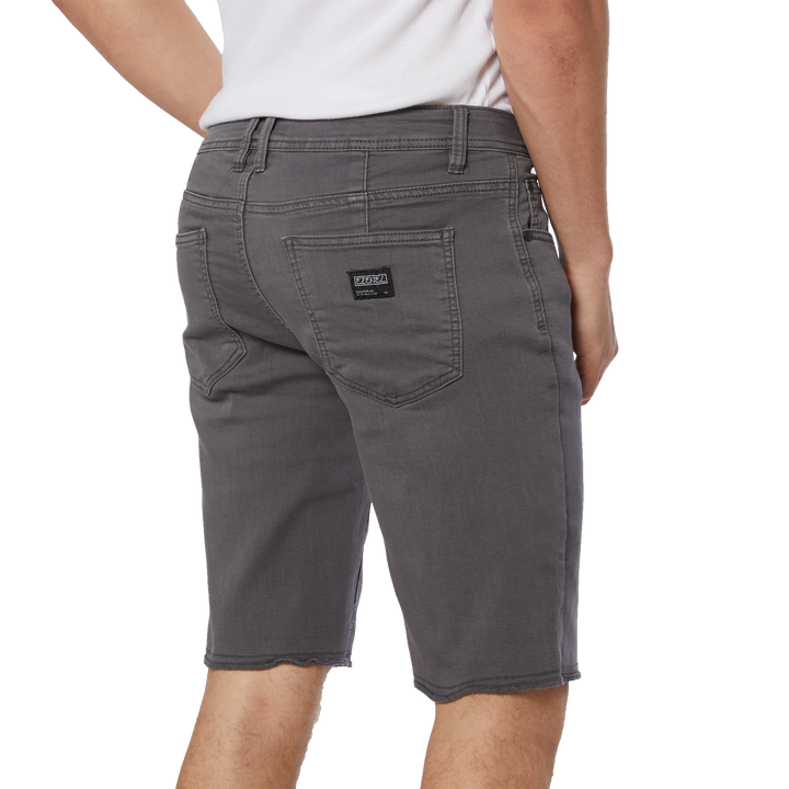 NOW DENIM SHORT - DARK GREY