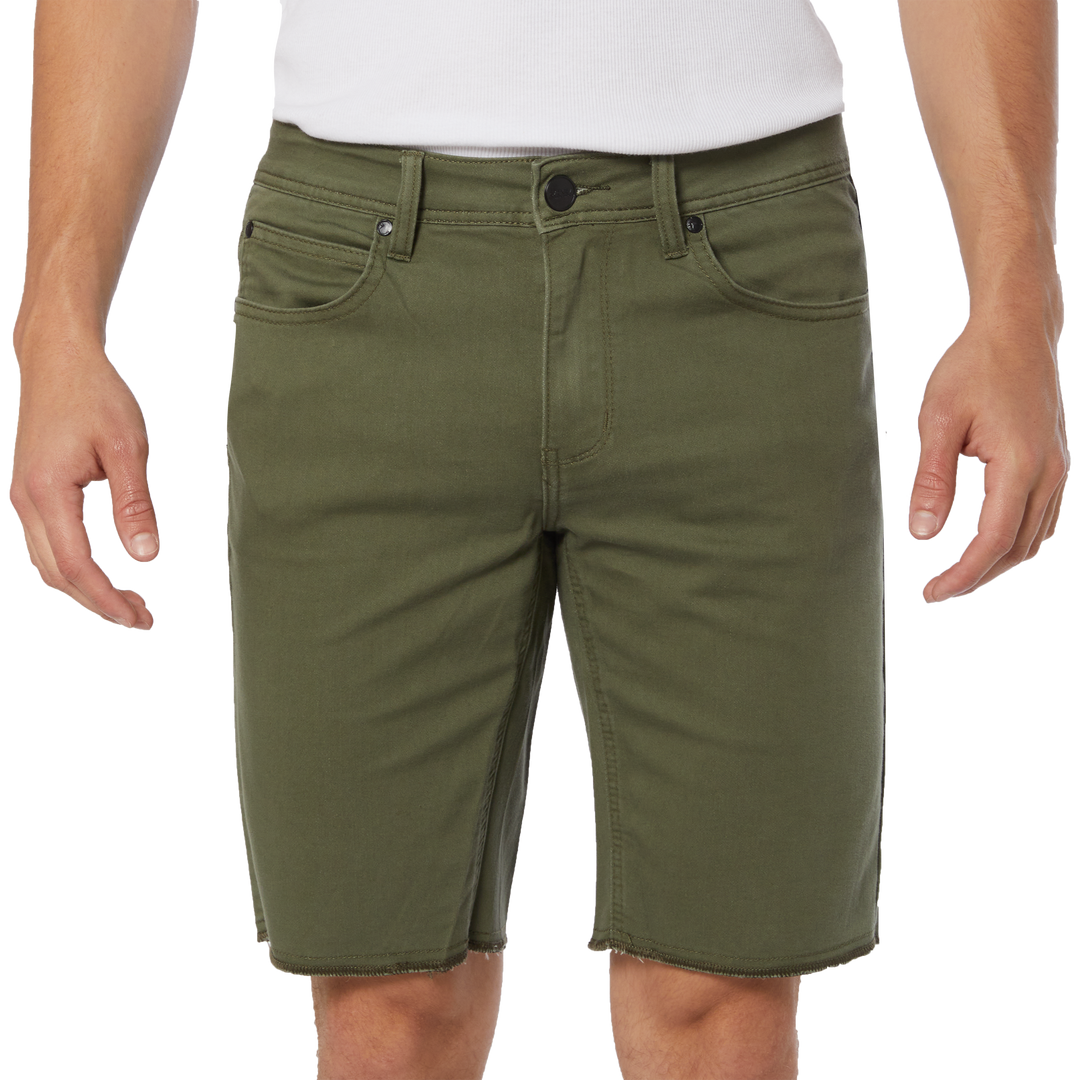 NOW DENIM SHORT - MILITARY GREEN