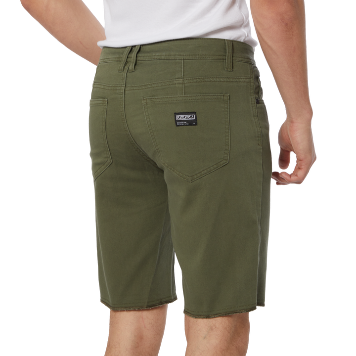 NOW DENIM SHORT - MILITARY GREEN