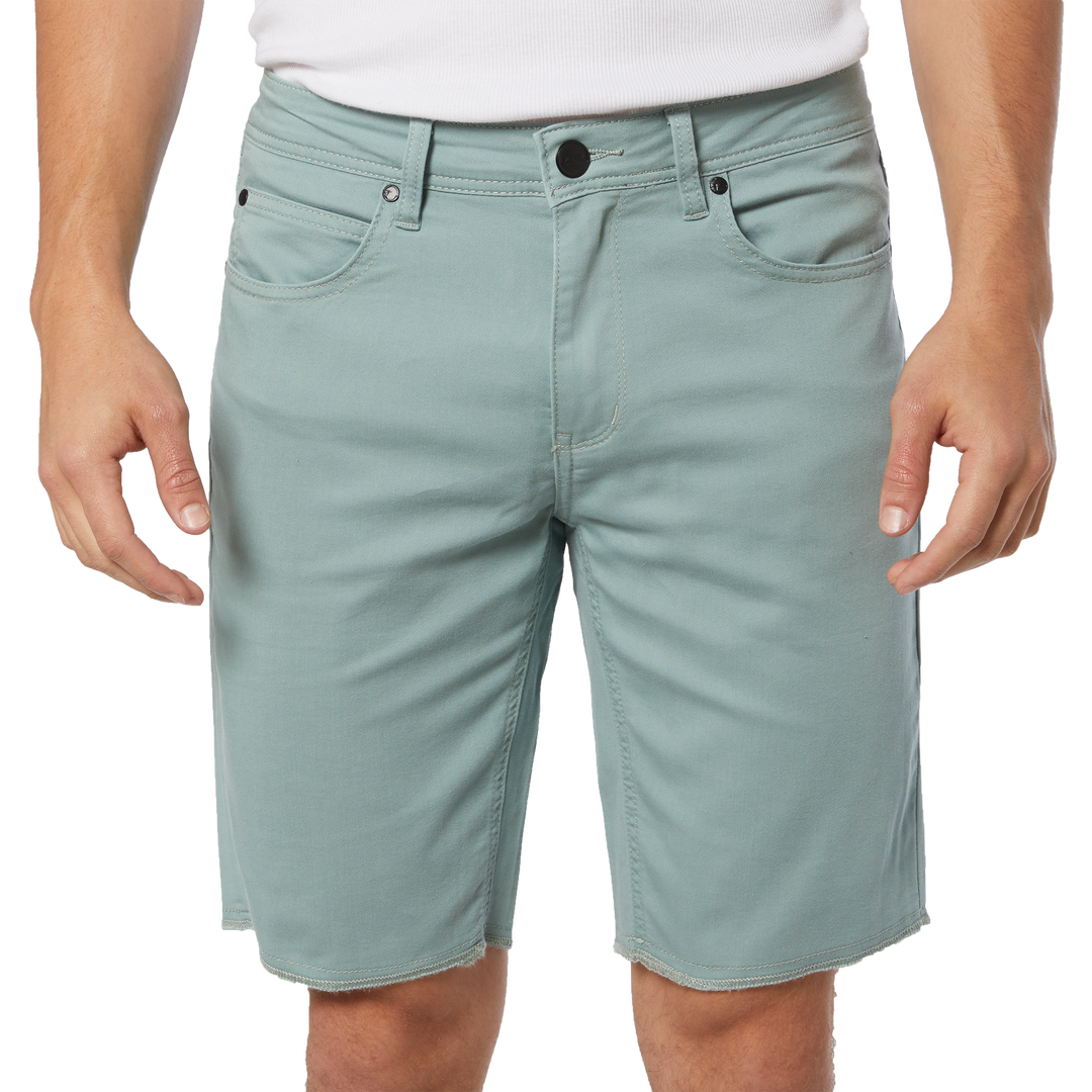 NOW DENIM SHORT - SAGE GREEN