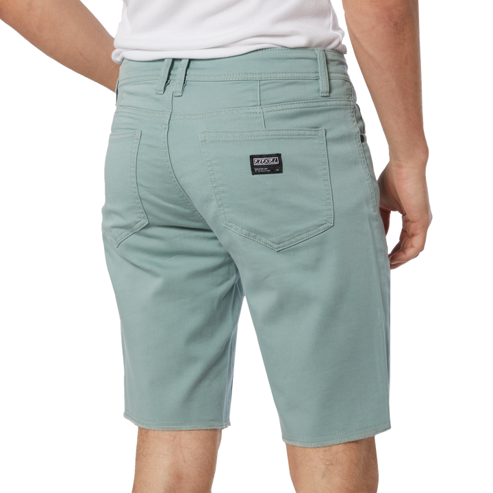 NOW DENIM SHORT - SAGE GREEN
