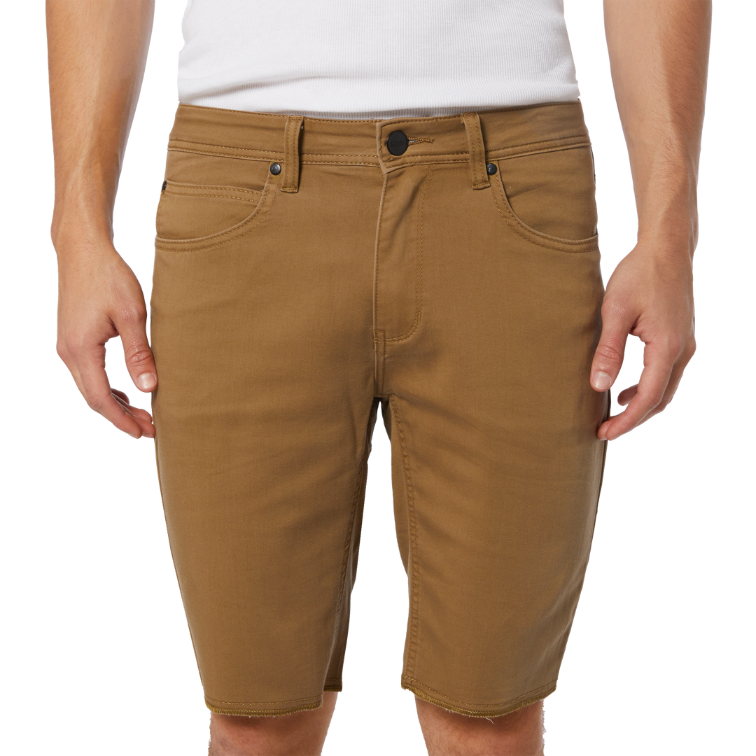 NOW DENIM SHORT - COFFEE