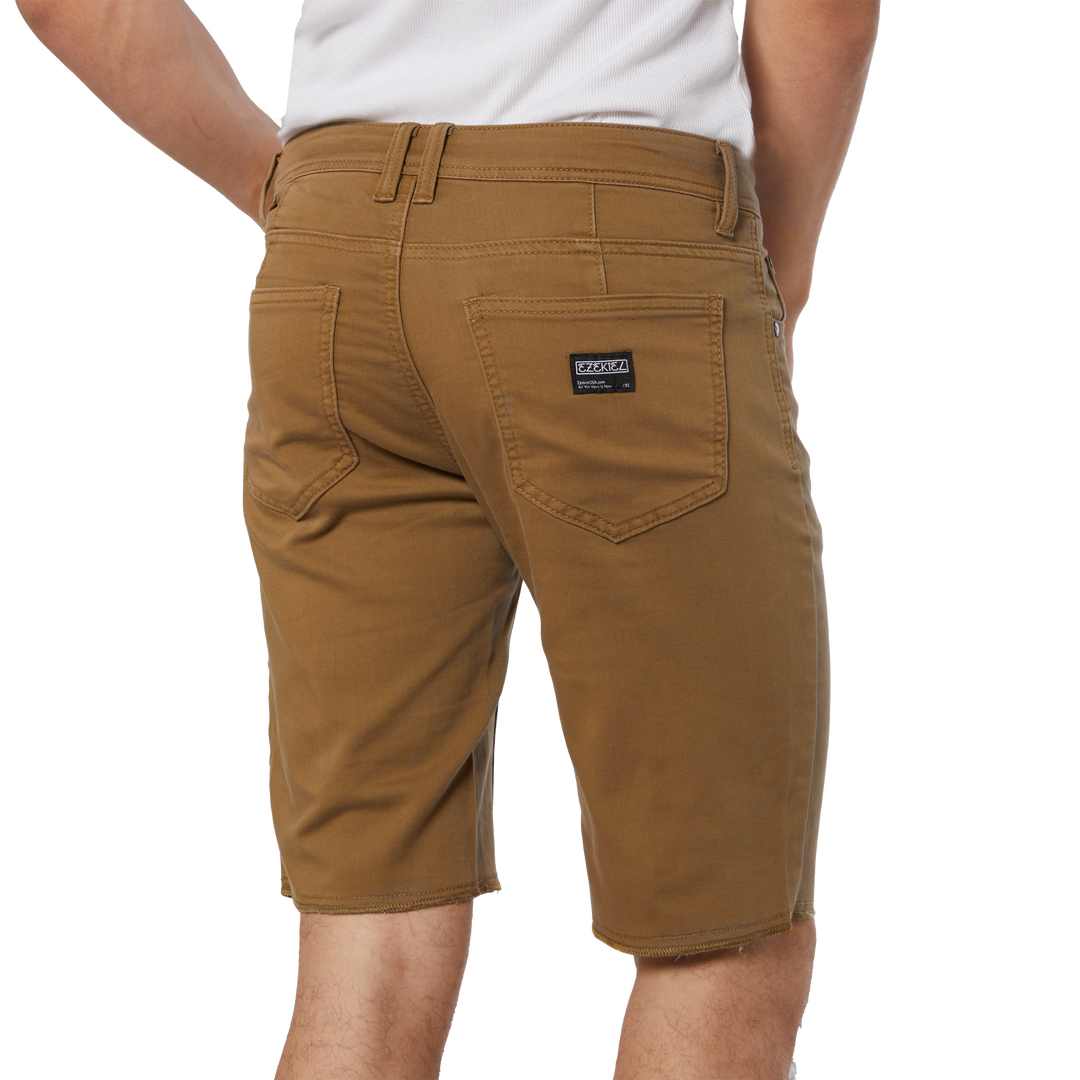 NOW DENIM SHORT - COFFEE