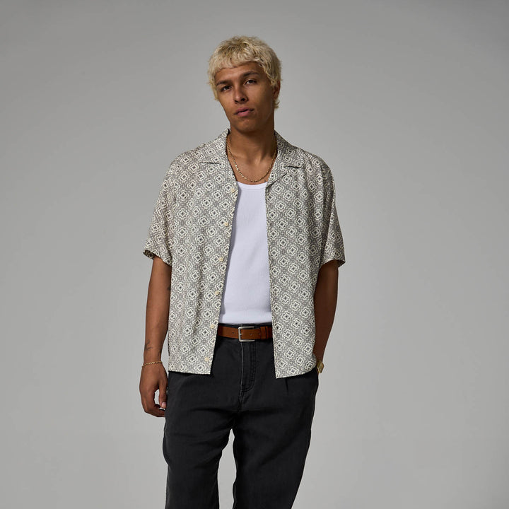 Riviera Camp Shirt - Bone