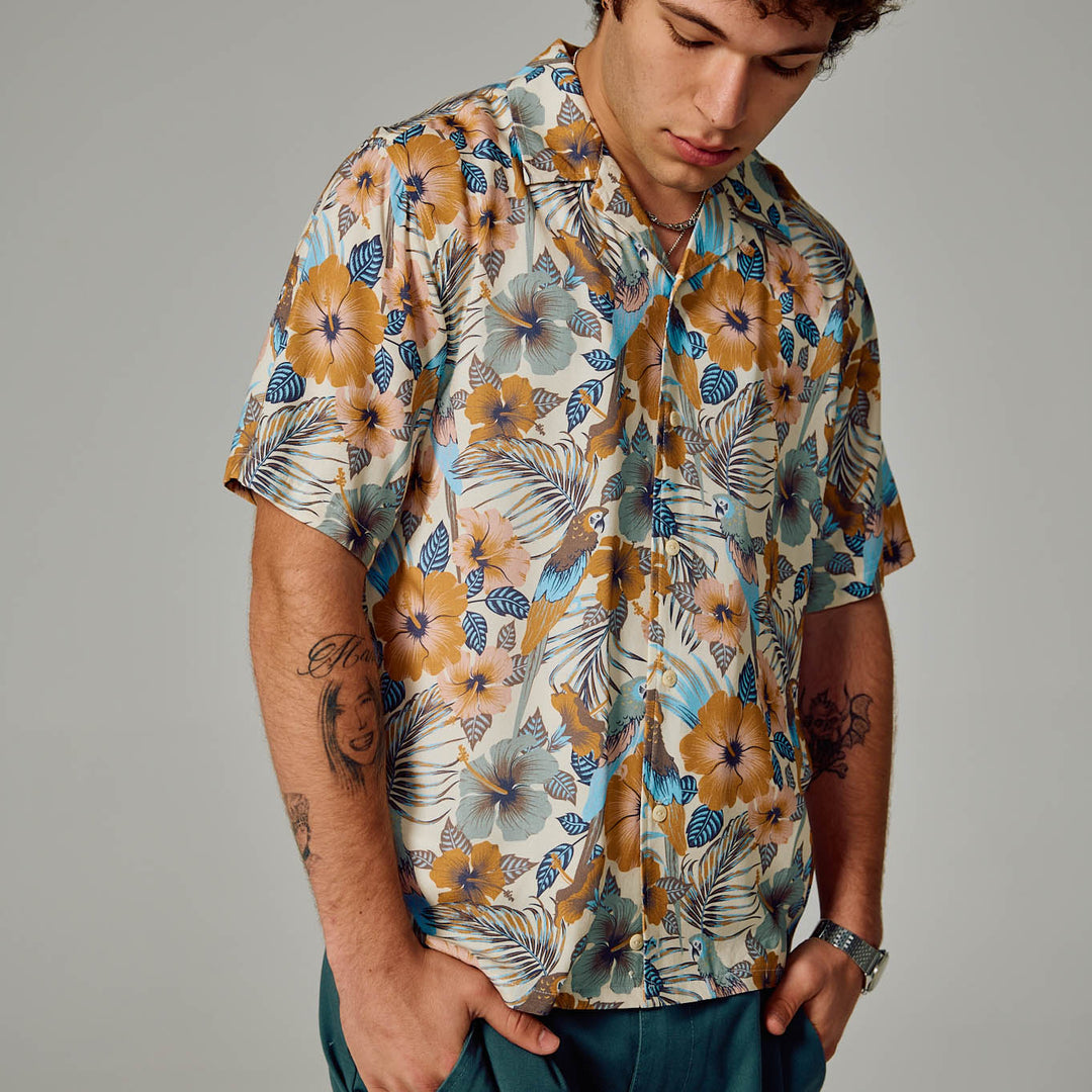 Calabasas Camp Shirt - Bone