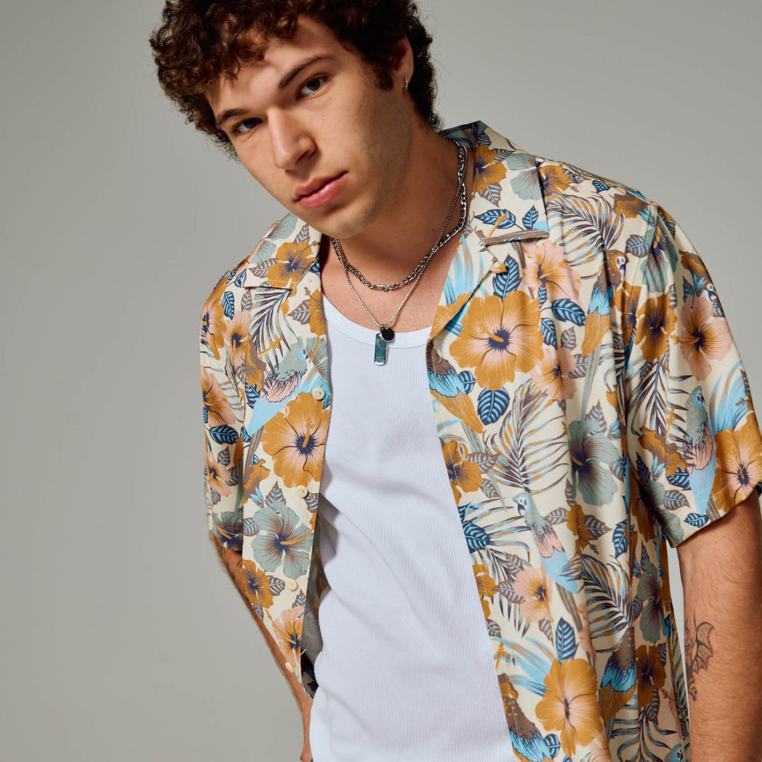 Calabasas Camp Shirt - Bone