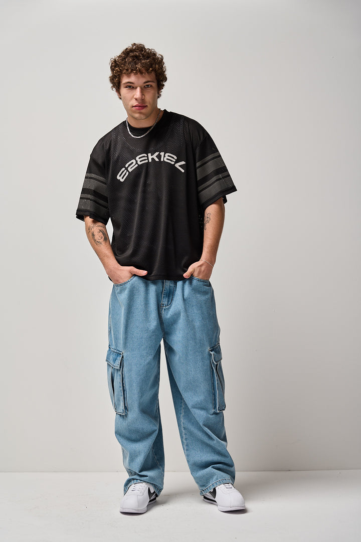 Louie Mesh Knit Shirt - Black