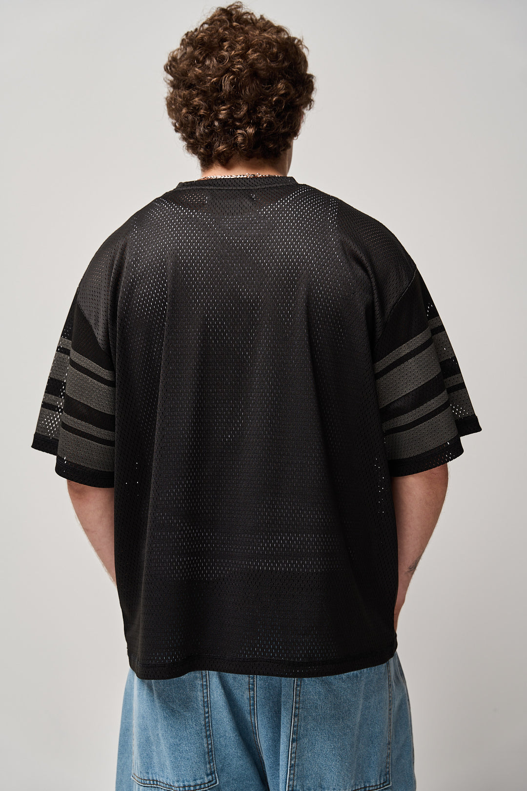Louie Mesh Knit Shirt - Black