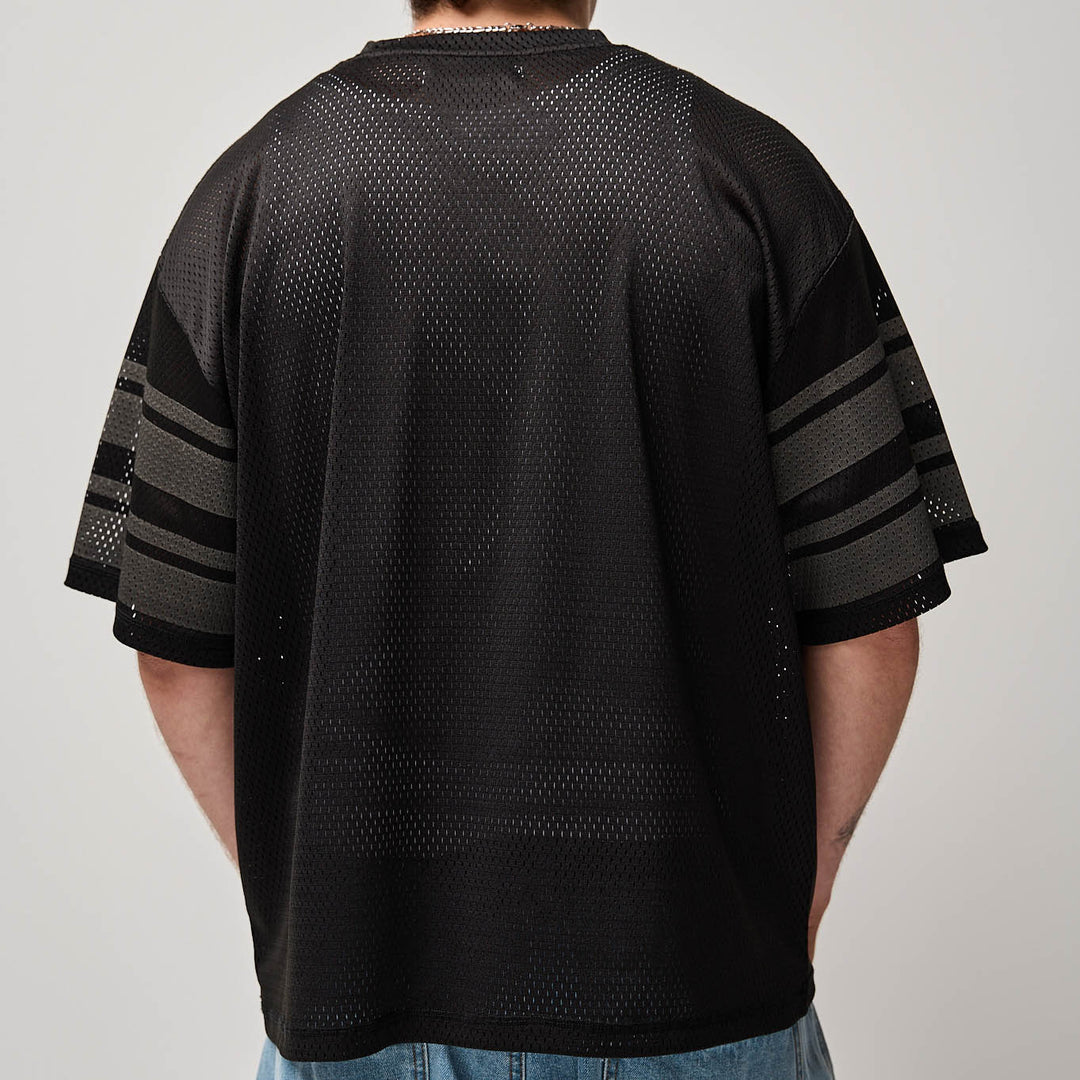 Louie Mesh Knit Shirt - Black