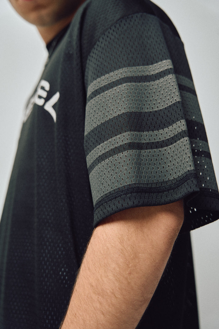 Louie Mesh Knit Shirt - Black