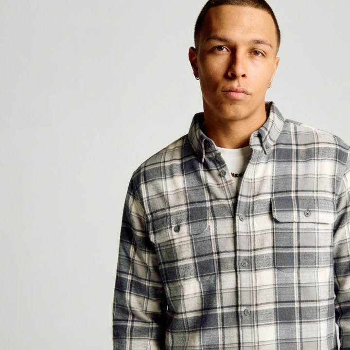 Burt Long Sleeve Shirt - Bone