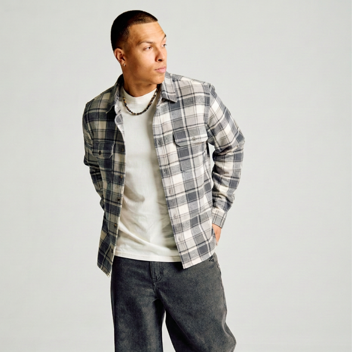 Burt Long Sleeve Shirt - Bone