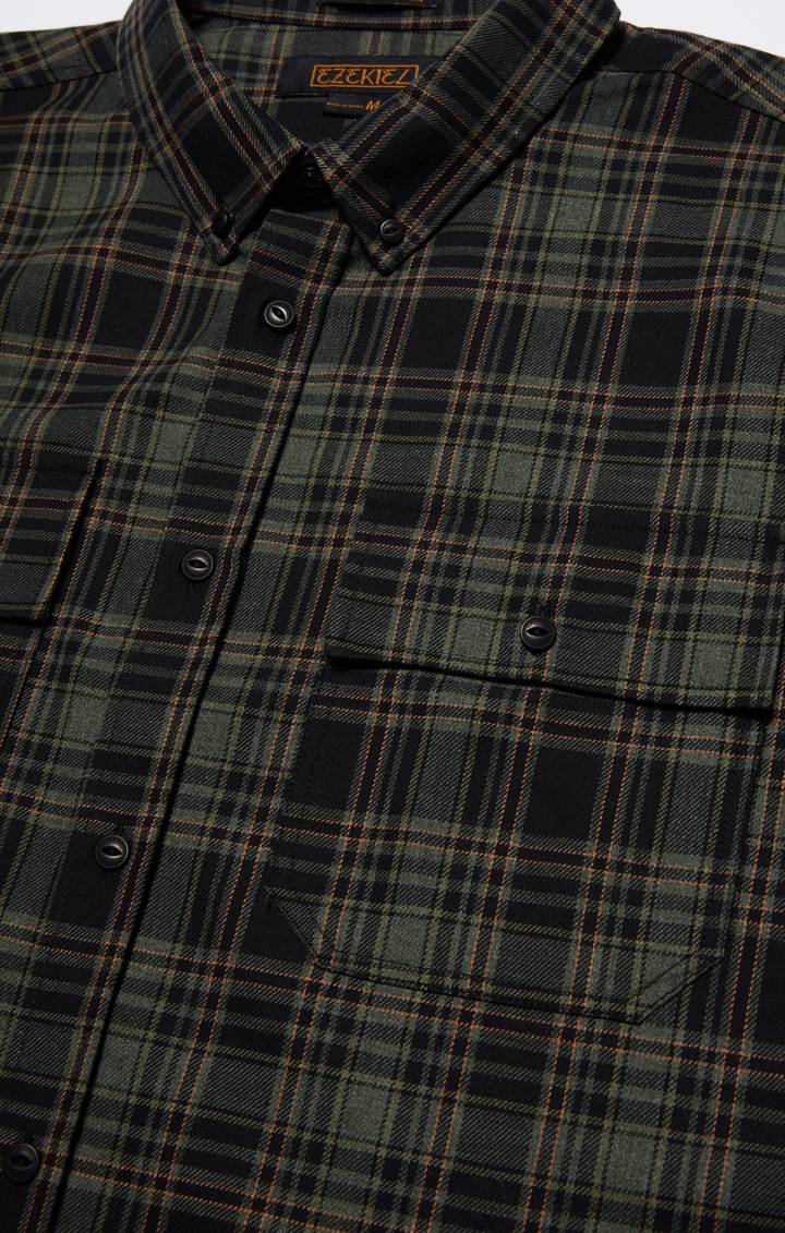 Grover Long Sleeve Shirt - Military Green