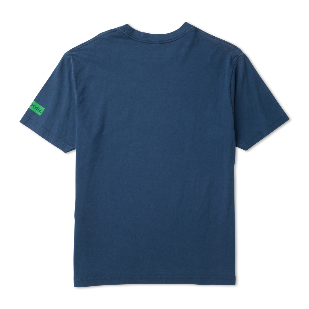 Square Bear Tee - Navy Blue