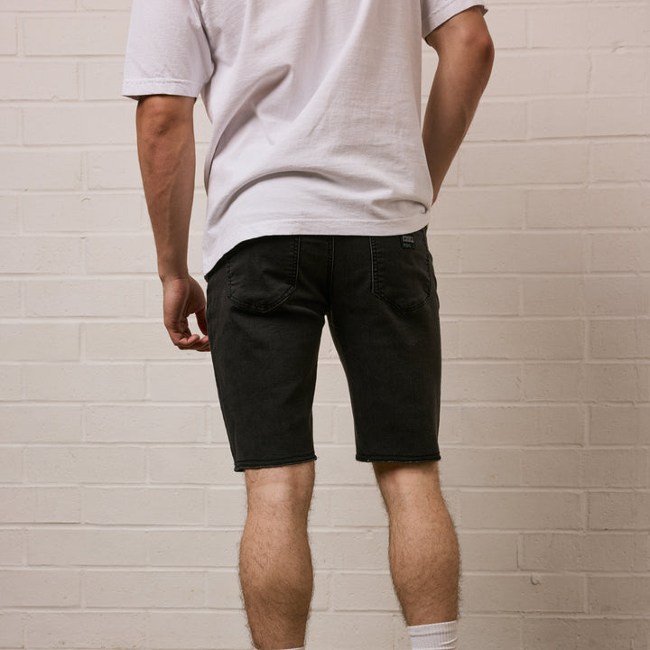 NOW DENIM SHORT - VINTAGE BLACK