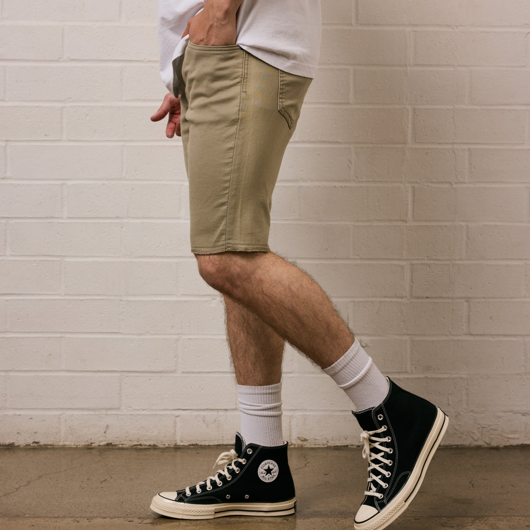 NOW DENIM SHORT - SAND