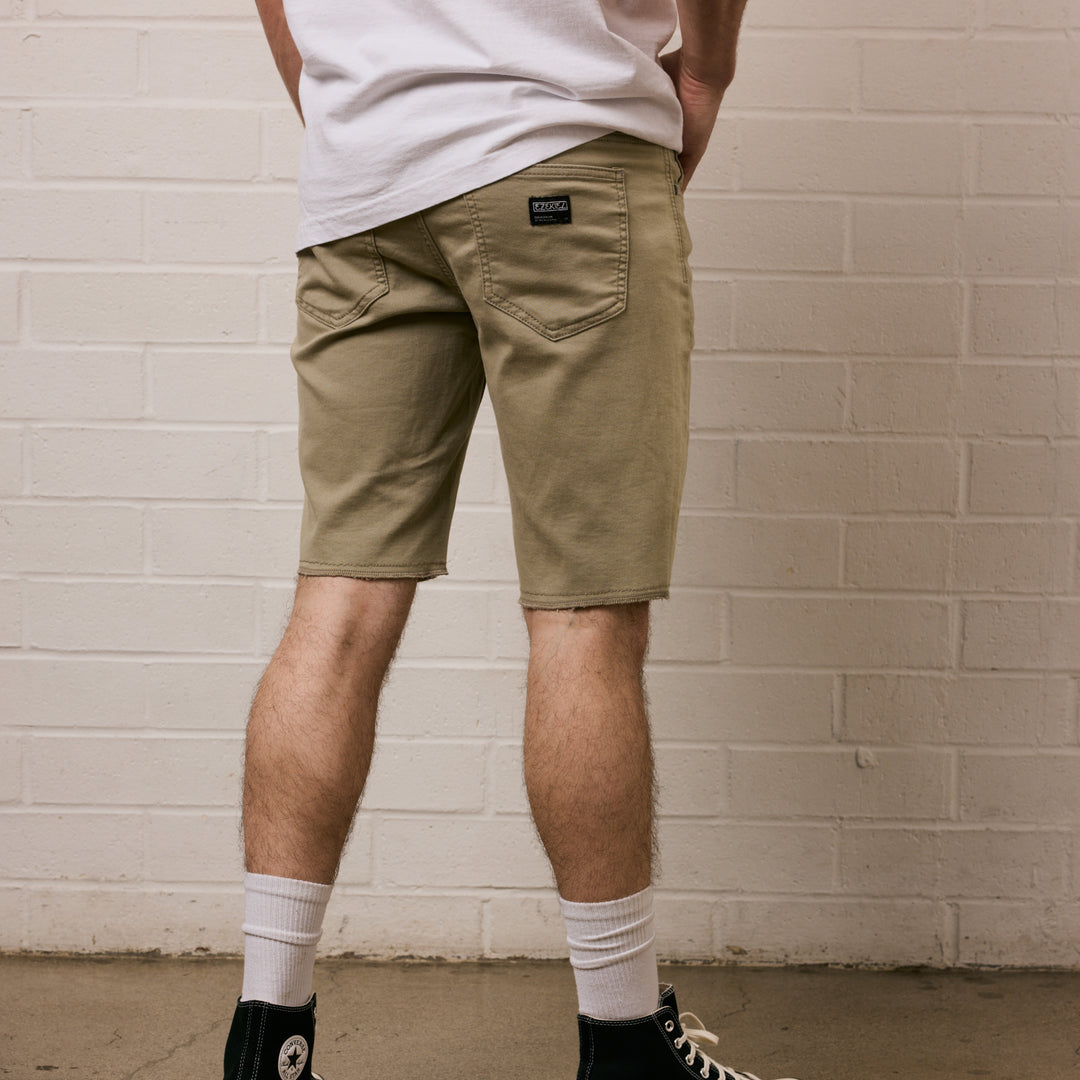 NOW DENIM SHORT - SAND