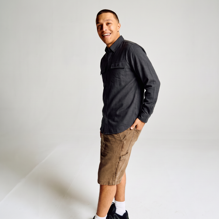 Oskar Long Sleeve Shirt - Black