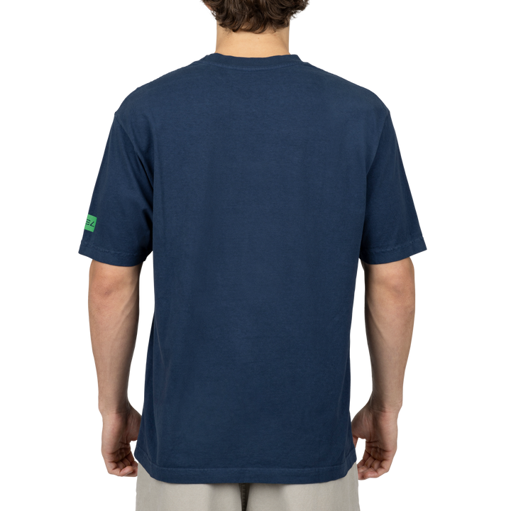 Square Bear Tee - Navy Blue