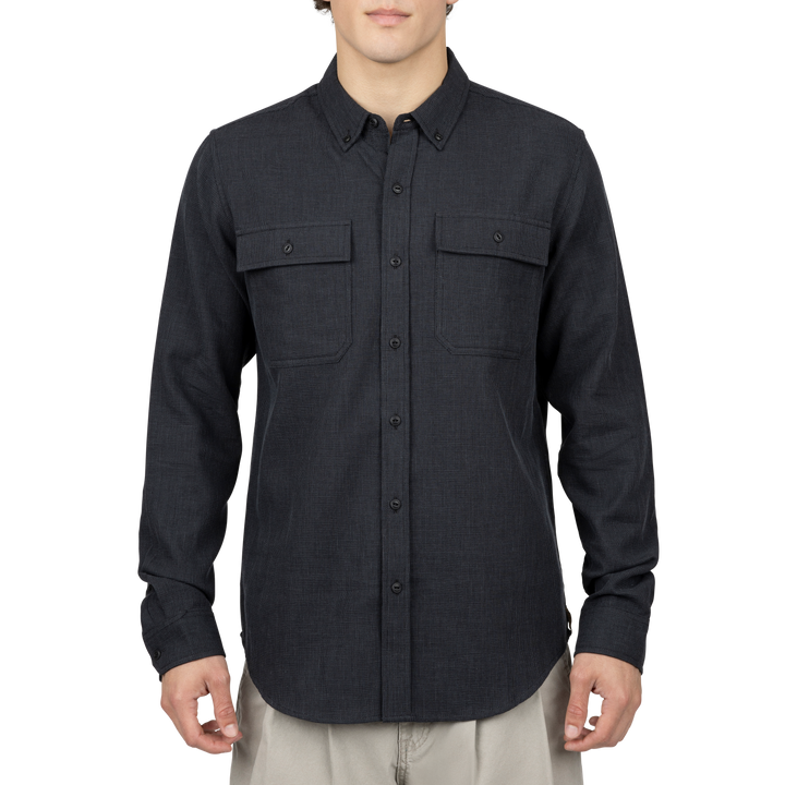 Oskar Long Sleeve Shirt - Black