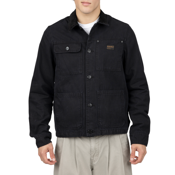 Ward Jacket Black Canvas Workwear Jacket – Ezekiel