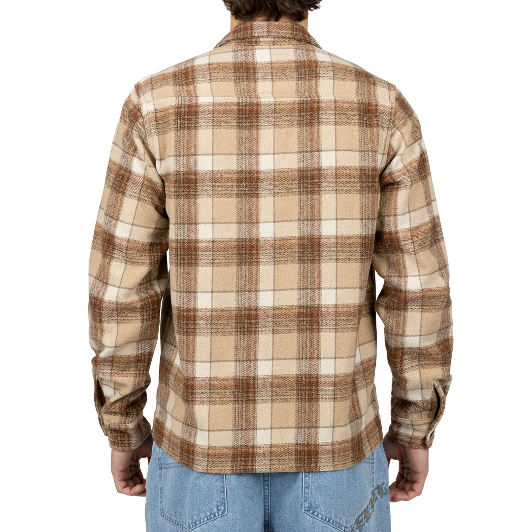 Jake Long Sleeve Overshirt - Bone