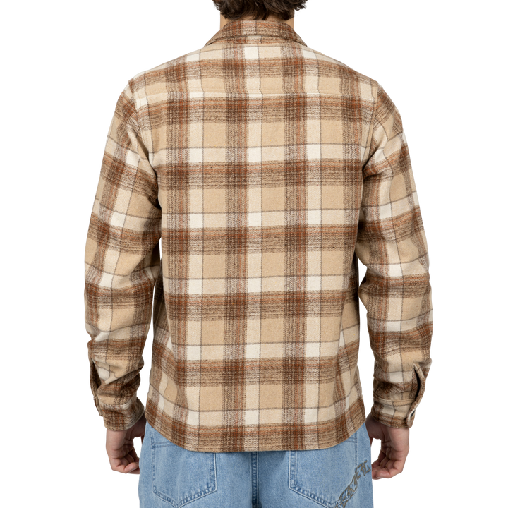 Jake Long Sleeve Overshirt - Bone