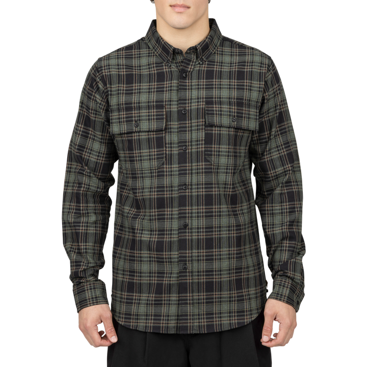 Grover Long Sleeve Shirt - Military Green