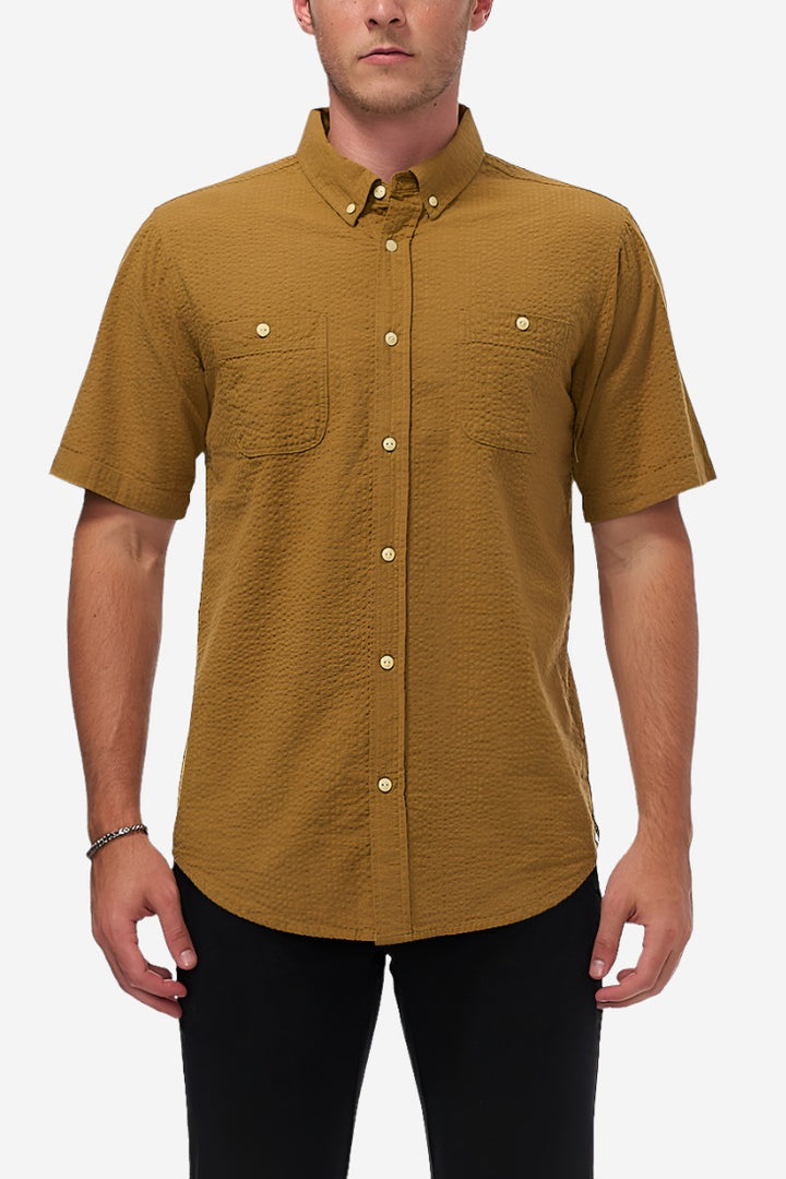Hammer Woven Shirt - Golden Brown