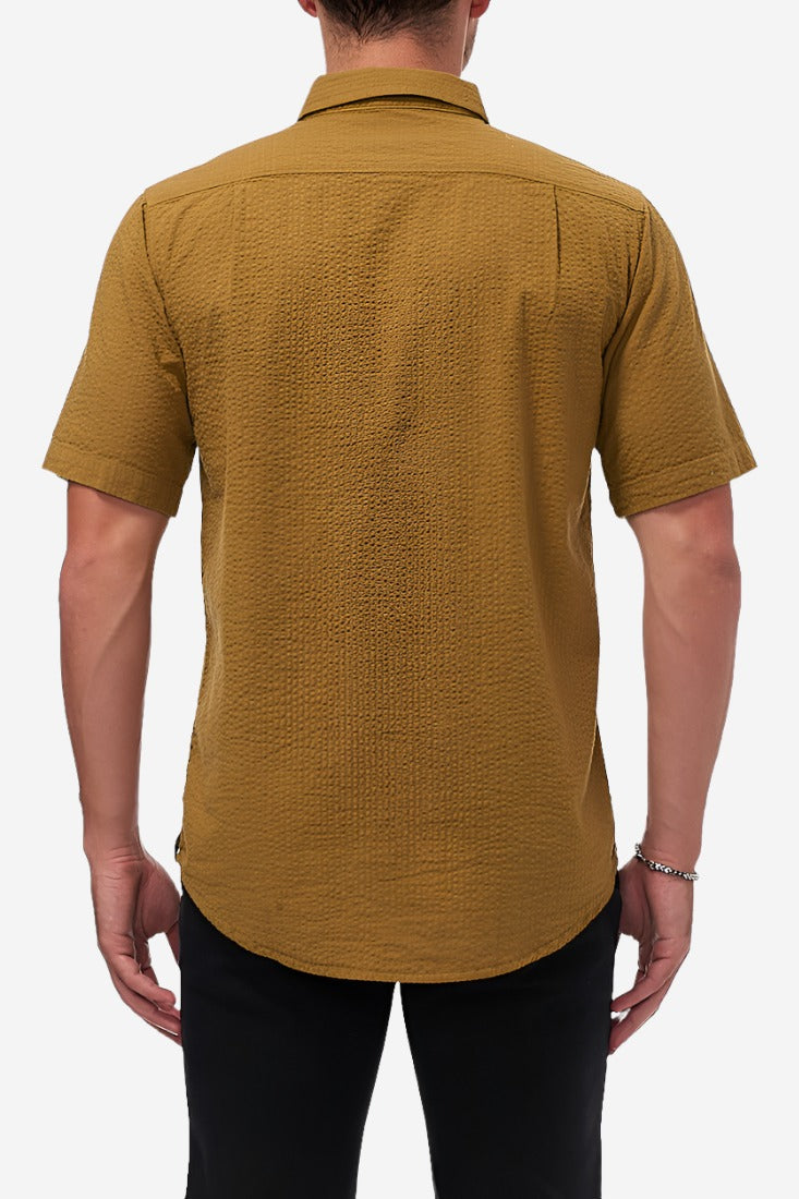 Hammer Woven Shirt - Golden Brown